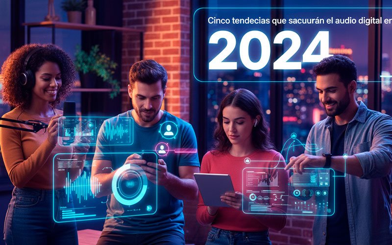 Cinco tendencias que sacudirán el audio digital en 2024